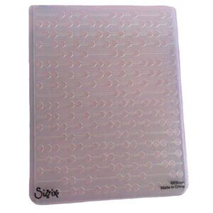 Sizzix 4x6 Dotted Lines Embossing Folder Crafts Cards Scrapbooking DIY Projects